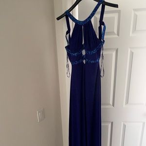 New with tags Deb Trend Womens  Dress Royal Blue  Sleeveless Dress Size 7